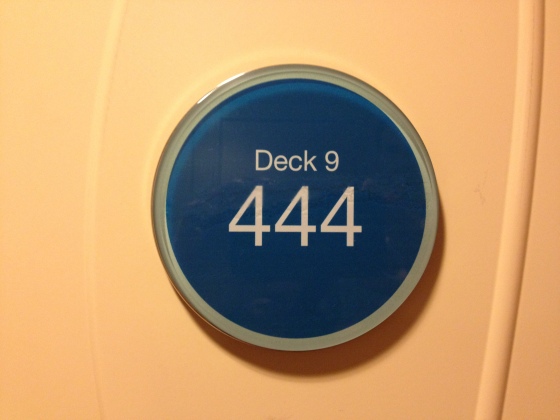 The room directly opposite our room: 444….seeing repeating numbers is not just limited to me being in Canada:)