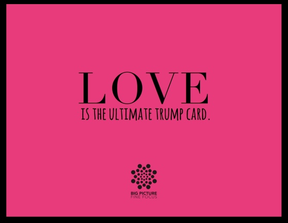 love is the ultimate trump card
