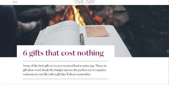 6 Gifts That Cost Nothing
